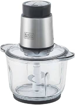 BLACK+DECKER Processador de Alimentos Antiaderente em Inox, Gourmand Gris, Modelo MP300G, 220V