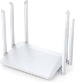Roteador Wi-Fi Dual Band 5G Gigabit – 6 Antenas 5dBi, 3 Modos (Roteador/AP/Repetidor), Cobertura Ampla até 300m, Velocidade 1200 Mbps (867+300)