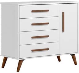 Cômoda Infantil Qencanto Retrô Qmovi Branco