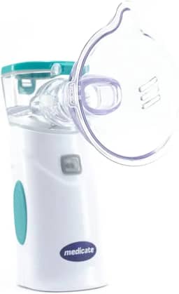 Medicate Inalador Portátil Mesh Colors Verde Com Bateria Recarregável + Fonte Verde