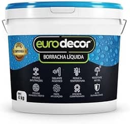 Borracha Líquida 4kg Impermeabilizante Contra Mofos e Infiltrações (Vermelho telho)