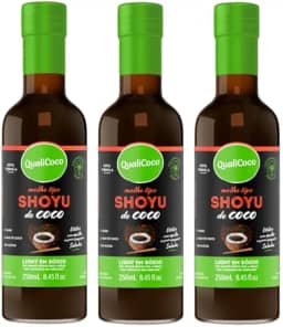 Kit 3X: Shoyu de Coco Qualicoco 250ml