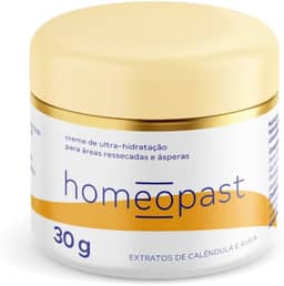 homeopast Ultra Hidratação 30g - Creme Intensivo para Pés Rachados, Ressecamento e Fissuras