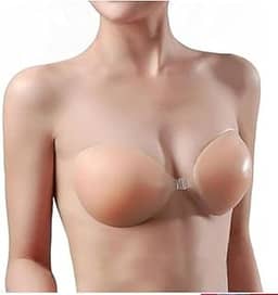 Sutien Sutiã Silicone Adesivo Aumenta Colar Peito Seios Sem Alça Invisível