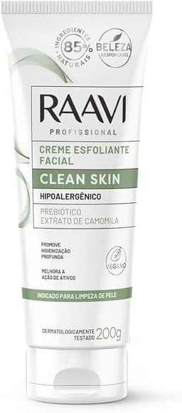 Creme Esfoliante Facial Clean Skin Raavi 200g