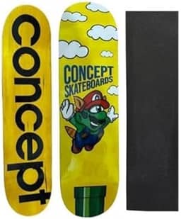 Shape De Skate Profissional Com Lixa Emborrachada - Concept Skateboards