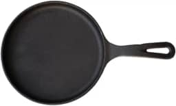 Frigideira Ferro Tapioca Tapioqueira Chapa Pra Bife Carne Ovos Tapioca 20 cm Cabo Ferro