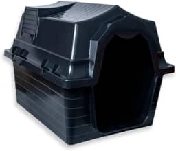 Casinha para Cachorro Grande N6 Desmontável com Proteção UV, Casa Pet Resistente para Área Externa e Interna(Preta)