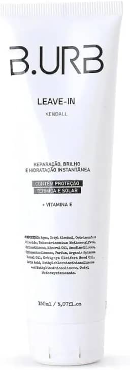 B.URB Leave-In Masculino Premium 150ml – Reconstrução Instantânea, Hidratação Prolongada, Antifrizz, Proteção Térmica e Solar para Todos os Tipos de Cabelo