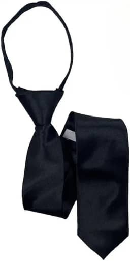 Gravata Lisa Masculina Adulto Com Ziper Nó Pronto Casamento