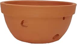 Vaso para Orquídeas Boa Nova Cerâmica Natural - M