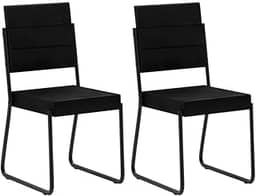 Conjunto 2 Cadeiras 1736 Carraro (Preta)