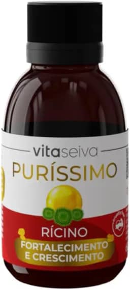Oleo De Rícino Capilar Umectação Purissimo 100% Natural Crescimento E Força Óleo de Rícino para Cabelos Ressecados 60ml