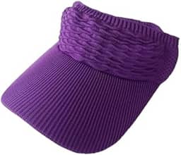 Visor Viseira Esportiva Feminina Aba Longa Corrida Praia Tenis Volei Piscina Proteção Solar Chapeu Ajustavel Rabo de Cavalo Acessorio Fitness Touca