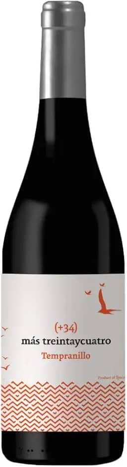 Vinho Tinto Espanhol Más 34 Tempranillo 750ml