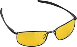 Óculos de Condução Noturna para Homens e Mulheres Com Lente Amarela HD óculos de Sol Polarizados, Armação de Metal, Melhor para Ciclismo, Caminhada, Pesca