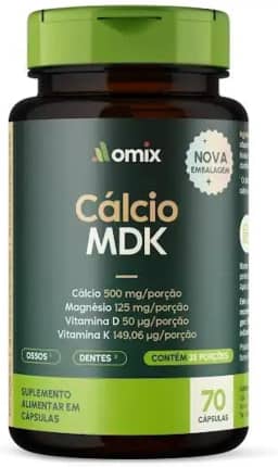 Cálcio MDK - 70 cápsulas - Omix