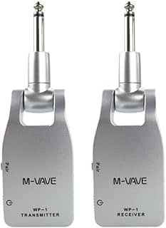 Sistema de guitarra sem fio – Transmissor-receptor de guitarra avançado com tecnologia sem fio 2.4G para aprimorar sua performance musical sem cabos M-VAV-E Distância de transmissão sem fio 30 metros