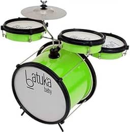 Bateria Baby Verde Citrico - Bumbo 10', Tom E Caixa 06' Corpo De Abs