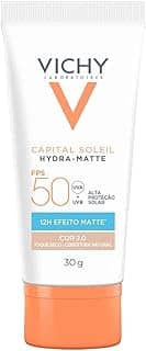 Vichy V Capital Soileil Hydra-Matte FPS50 - Protetor Solar Facial com Cor 30g