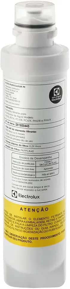 Filtro/Refil de Água para Purificador PE11, Branco, Electrolux, 41037245