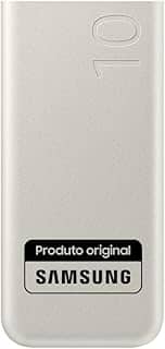 Bateria Externa SAMSUNG EB-P3400 Bege Portátil, Carga Super Rápida 25W, Duas Saídas USB-C 10000 MAH