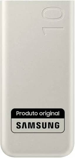 Bateria Externa SAMSUNG EB-P3400 Bege Portátil, Carga Super Rápida 25W, Duas Saídas USB-C 10000 MAH