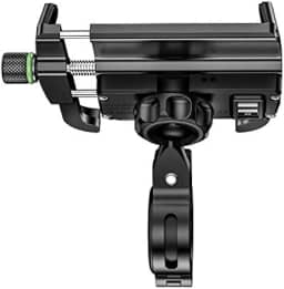 Thecoopidea Suporte de Celular Em Alumínio para Moto com Carregador USB Turbo, WR Acessorios & Cia