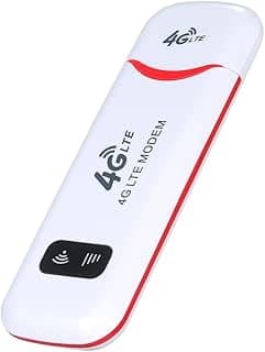 Moniss Modem USB 4G LTE Roteador 4G Hotspot WiFi móvel com slot para cartão SIM 150 Mbps DL 50 Mbps UL máximo 10 dispositivos vermelho, versão da UE