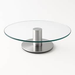 Bailarina Giratória Profissional Com Suporte Pé Para Bolo e Torta de Vidro Plataforma 32cm 360º Casa Buritis