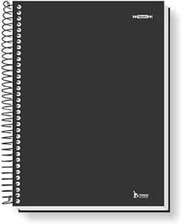Caderno Universitário Capa Dura Sem Pauta 1 Matéria 96 Folhas