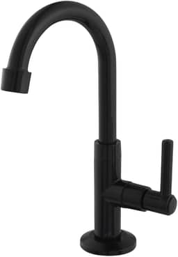 Torneira Banheiro Baixa Pia Lavatório Lavabo Preta All Black ABS 1/4 de Volta