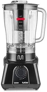 Liquidificador 2,6L Turbo Preto 1200w-127v com 12 Velocidades Multi Home - LQ1201