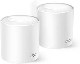[New] TP-Link Deco X10(2-Pack)|AX1500 Whole Home Mesh Wi-Fi 6 System-Coverage up to 360 m², 3X Gigabit Ports per Unit, Band 80MHz Channel, ODFMA, 1024QAM, White
