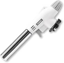 Maçarico Culinário Gourmet Portátil em Aço Inox – Chama Ajustável p/Crème Brûlée, Carnes e Finalizações Profissionais