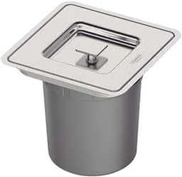 Lixeira Tramontina Clean Square de Embutir 5L Quadrada Inox