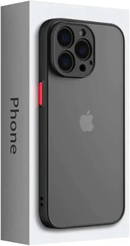 Capa Capinha Preta Translúcida Com Proteção de Câmera Para iPhone 11 Pro Max Tela de 6.5 Polegadas - (Hard Glass Store)