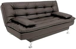 Sofá-Cama 3 Lugares Casal Premium Café