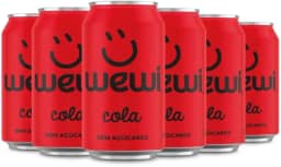 Refrigerante Wewi Cola Natural Zero Açúcar 350ml pacote com 6 unidades