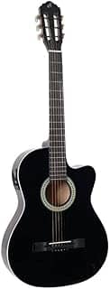 Violao Eletrico Flat Aco Sf-14 Ceq Bk