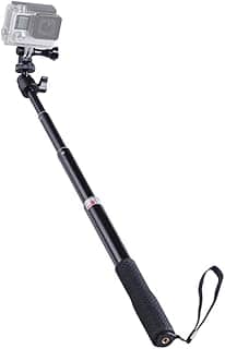 Monopé pau de selfie de 33cm a 110cm com suporte de rosca de ¼'