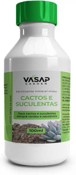 Vasap Fertilizante Mineral Misto Cactos E Suculentas 100Ml