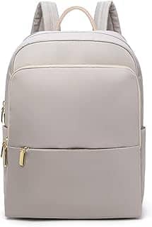 Mochila Feminina de Nylon Impermeável, Compartimento para Notebook de 14 polegadas, Ideal para Comutar, ir à Escola e Uso Casual