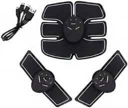 Tonificador Muscular Abdominal EMS | Estimulador Elétrico para Definição e Queima de Gordura | Aparelho de Ginástica Passiva Bivolt (110v/220v) | Treino em Casa para Abdômen Definido