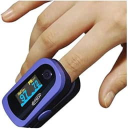 Oximetro de Pulso Portátil Oled G-tech Com Estojo E Capa De Proteção