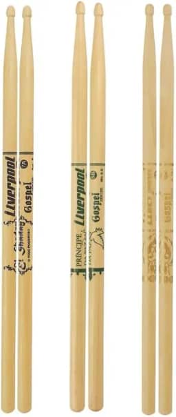 Baqueta Liverpool Gospel Kit 7A 5A 5B