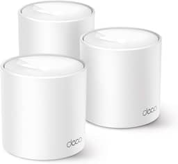 [Novo] TP-Link Deco X10 (3-pack) | Sistema Wi-Fi Mesh 6 AX1500 para toda a casa - Cobertura de até 520 m², 3 portas Gigabit por unidade, canal de banda de 80 MHz, ODFMA, 1024 QAM, branco