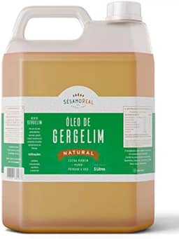 Óleo de Gergelim Natural - Sésamo Real – Prensado a Frio, Sem Aditivos, Sabor Suave – Para Finalização e Cozinha do Dia a Dia - 5l