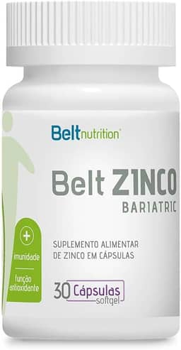 Belt Zinco Bariatric 30 Capsulas Soft Gel - Belt Nutrition