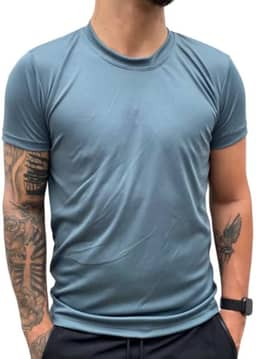 Camiseta Dry Fit Treino Masculina Academia Musculação Corrida 100% Poliéster